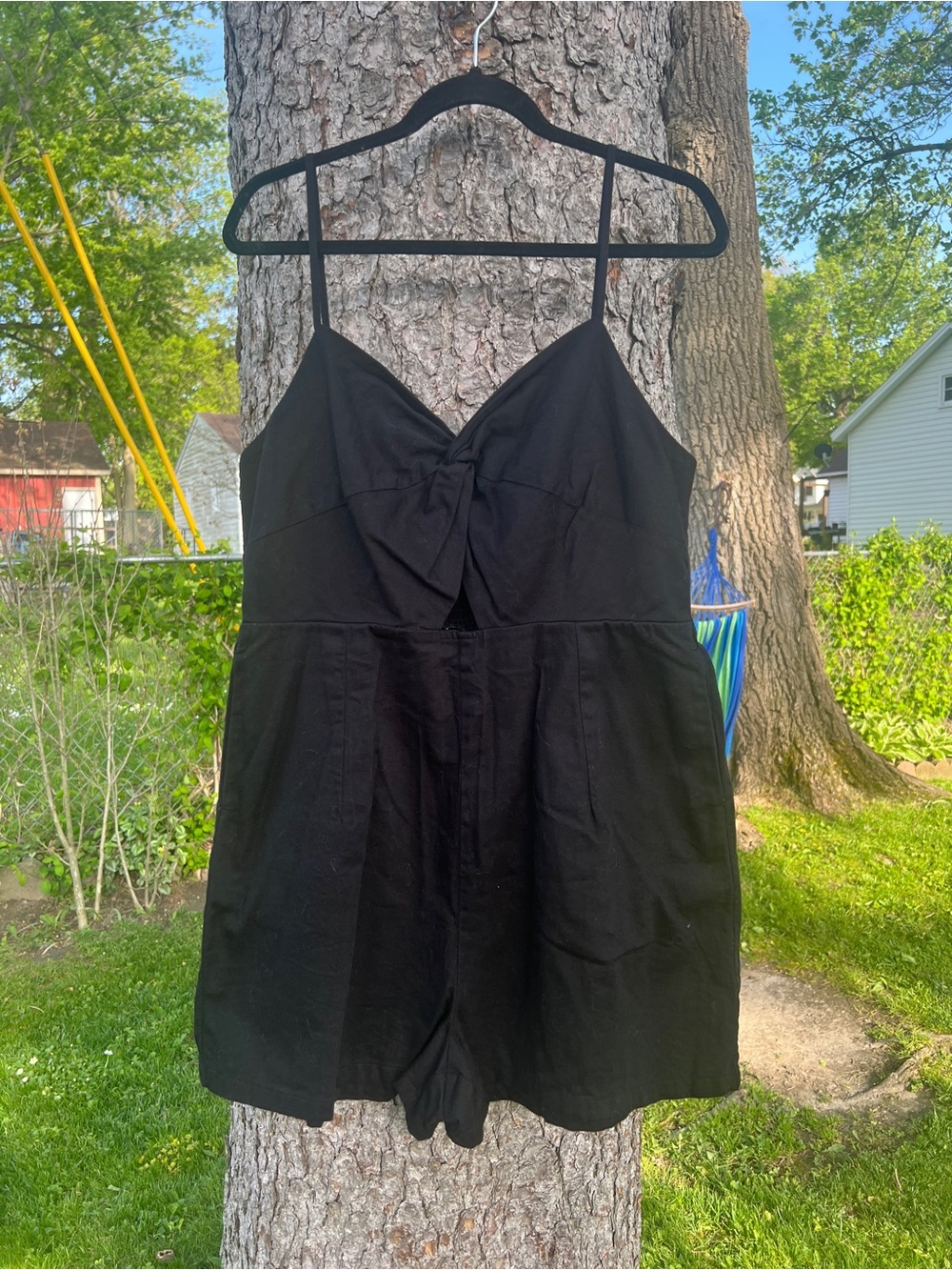Old Navy peekaboo cami romper